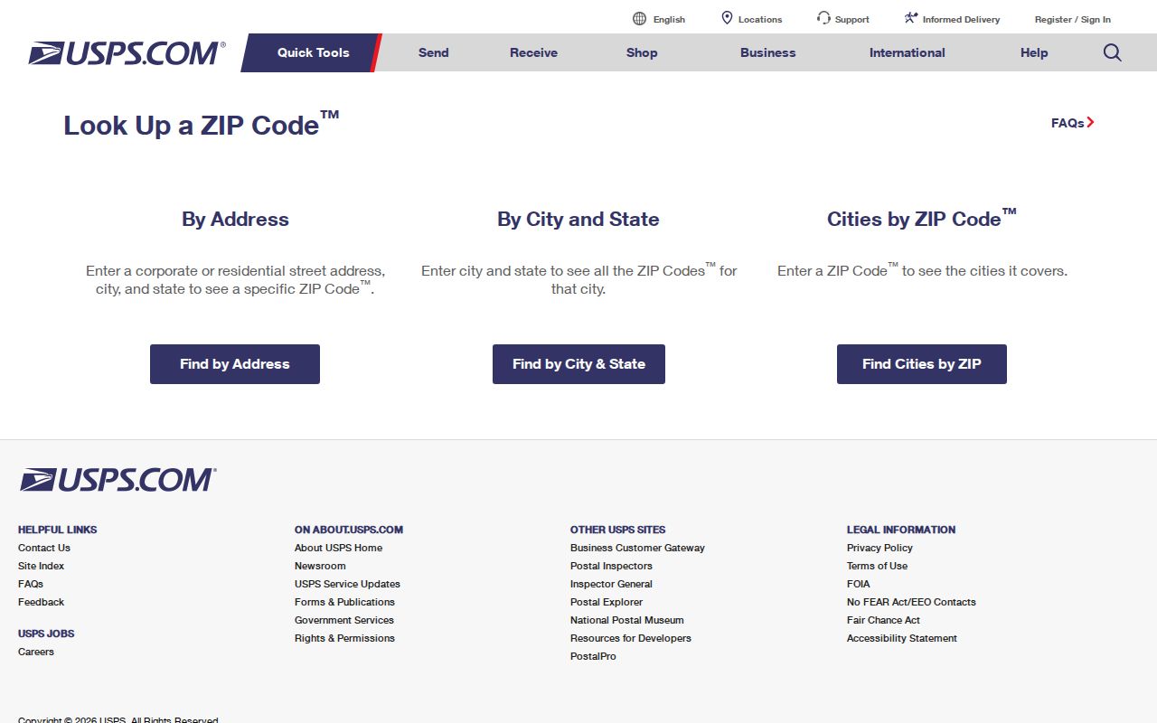 USPS ZIP lookup for the Provo ZIP code directory